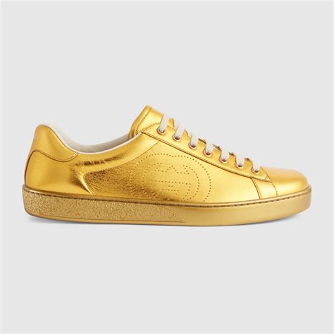 gucci glitter shoes gold|Gucci ace sneakers on sale.